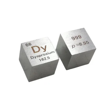 Eleman Toplama için Disprosyum Metal 10mm Yoğunluk Küpü %99,9 Saf