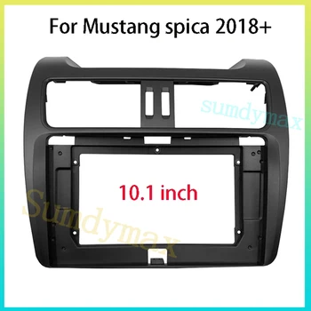 10.1 İnç büyük ekran 2 Din android Araba Radyo Fasya Çerçeve ford Mustang Spica 2018 + için araç paneli Dash Montaj Kiti