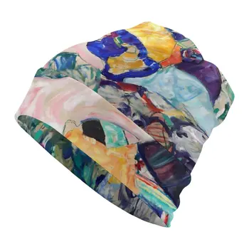 Gustav Klimt Sanat Bere Şapka Boyama Bebek moda Kapaklar Yetişkin Unisex Kpop Örgü Şapka Sonbahar Tasarım Termal Elastik Bere Şapka