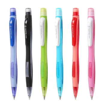 Japon Tek Mekanik Kurşun Kalem 0.5 mm Şeker Renk Basın Yazma İlköğretim Okulu Öğrencileri Uygulama Yazma Otomatik Kalem İstasyonu