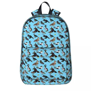 Vahşi Ördekler Sırt Çantaları Büyük Kapasiteli Öğrenci Kitap çantası omuzdan askili çanta Laptop Sırt Çantası Rahat Seyahat Sırt Çantası Çocuk okul çantası