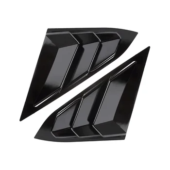 Arka Yan Pencere Panjurları Honda Civic Sedan 2016-2021 Aksesuarları Hava Firar Scoop Kapak-Parlak Siyah
