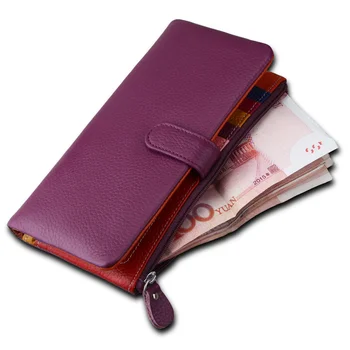 Şeker renkli deri kadın çanta çok yuvalı kart çantası çok yuvalı cüzdan el çantası