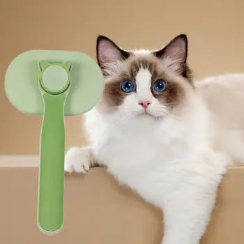 Toz Giderme Pet Tarak Abs Plastik Pet Tarak Nazik Epilasyon Pet Tarak Paslanmaz Çelik İğneli Fırça Kediler için anti-statik