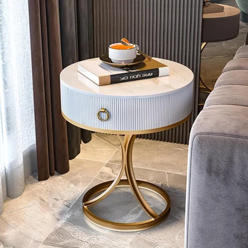 Oturma odası kahve sehpaları İskandinav Estetik Depolama Modern Organizatör Küçük Benzersiz Masa Köşe Mesa Yardımcı yatak odası mobilyası