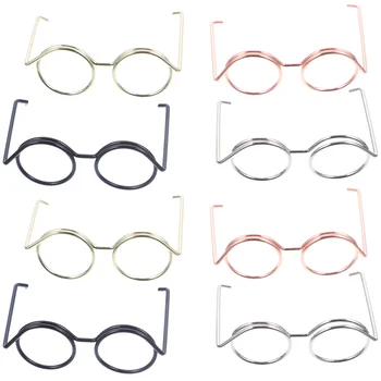 20 Adet Mini Plastik Playess Plastik Atış Kostüm Süslemeleri Gözlük Demir Tel Küçük Gözlük