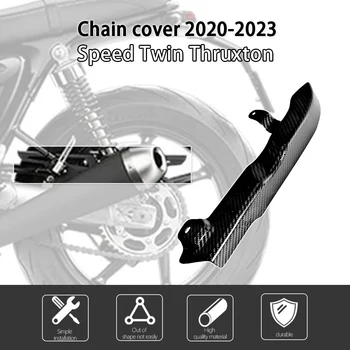 Triumph Speed e n e n e n e n e n e n e n e n e n e Thruxton 2020-2023 2021 2022 100 % Tam Kuru 3K Karbon Fiber Zincir Kapakları Fairing Motosiklet Aksesuarları