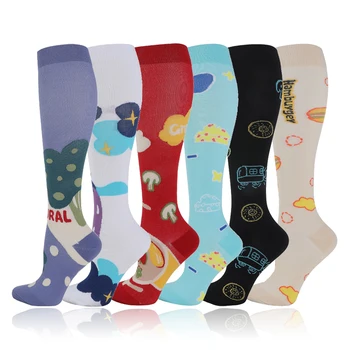 58 Stil varis çorabı Erkekler Kadınlar Açık Uzun basınçlı çoraplar Tayt Koşu Basınç yetişkin futbol çorapları 20-30mmgh