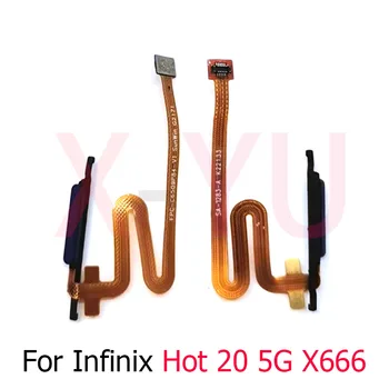 Infinix Sıcak 20 5G X666B X666 Ana Düğme Parmak İzi Sensörü Dönüş Güç Flex Kablo
