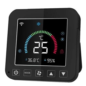 Akıllı klima kontrolörü, Tuya Wifi Akıllı Sıcaklık Ve Nem Sensörü AC Denetleyicisi İle LCD Arka Ekran