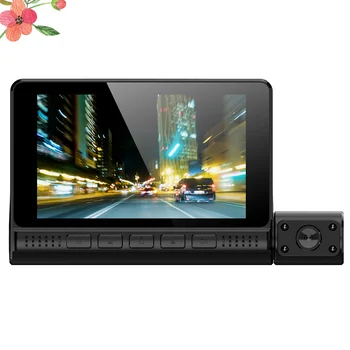 Yüksek Çözünürlüklü Araba Video Kayıt Kaydedici Gece görüş Kaydedici Otomatik DVR 1080P Sürüş dikiz kamera dikiz aynası ile