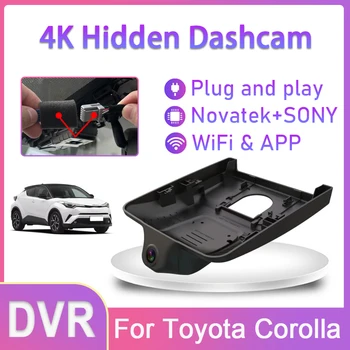 Yeni! Tak ve çalıştır Araba Wifi DVR Video Kaydedici 4K Dash kamera Kamera Toyota Corolla 2023 İçin UHD Gece Görüş Yüksek Kaliteli DashCam