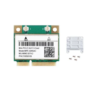 MPE-8265AC Kablosuz Yarım Mini PCI-E Wifi Kartı Wifi 5 Çift Bant 802.11 AC 2.4 Ghz 5GHz 1200Mbps Wlan Ağ Kartı