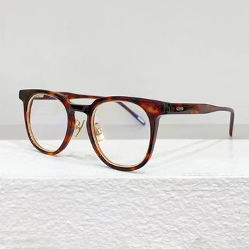 Vintage Kare Gözlük Çerçevesi Erkekler için U - 115 Serisi Japon Harajuku Tarzı El Yapımı Tortosie Asetat Gözlük Çerçevesi Erkekler Shades