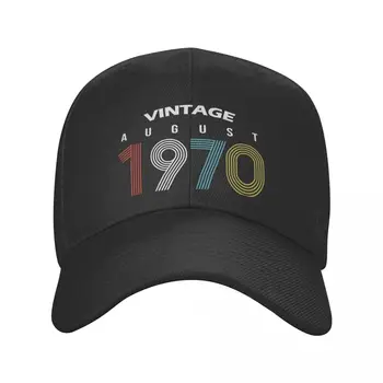 Punk Unisex Vintage 1970 Ağustos beyzbol şapkası Yetişkin 52th doğum günü hediyesi Ayarlanabilir Baba Şapka Erkekler Kadınlar Koruma Snapback Kapaklar