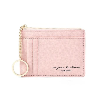 Yeni Moda Kadın Cüzdan Fermuar PU deri bozuk para cüzdanı Mini Anahtarlık Taşınabilir Küçük Cüzdan Çoklu Kart Bit Kart Çanta