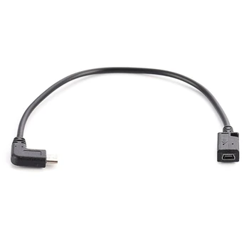 USB Tip C Mini USB kablosu 90 Derece USB C Erkek Mini USB dişi adaptör Dönüştürücü Dizüstü Cep Telefonları için