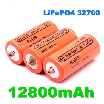 100 % Orijinal 32700 12800mAh 3.2 V Lifepo4 şarj edilebilir pil Profesyonel Lityum Demir Fosfat Güç Pil Vidalı