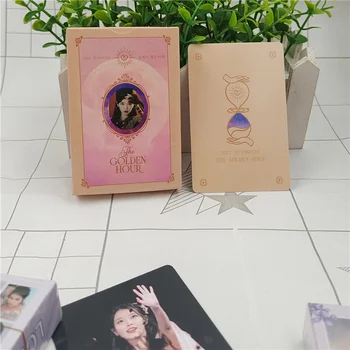 55 ADET/ Kpop IU Altın Saat Lomo Kartı HD Fotoğraf Fan Koleksiyonu Leylak Lee Ji Eun Idol Kartı Albümü Hediye