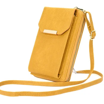 Kadın askılı çanta Küçük Çanta Mini Crossbody Omuz Cüzdan Telefon İçin PU deri bozuk para cüzdanı Bayanlar kart tutucu