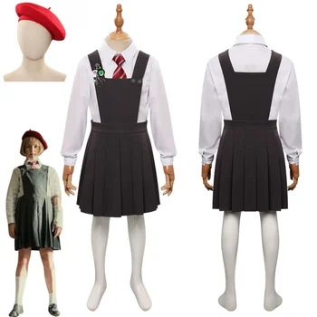 Çocuk Çocuk Roald dahl'ın Matilda Müzikal Hortensia Cosplay Kostüm Kıyafetler Cadılar Bayramı Karnaval Parti Elbise Gizleyen Kızlar