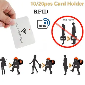 Ev Açık Metal Korumalı RFID NFC Anti-manyetik Tutucu Koruma Engelleme Kol Kartı Seti Kart Durumda