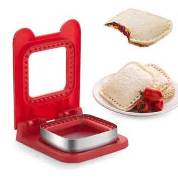 Sandviç Kesiciler Çocuklar İçin Öğle Yemeği Paslanmaz Çelik Ekmek Pişirme Sandviç Kesici Çerez Ekmek Gözleme Yapımcısı Şanslı Kutu Aksesuarları