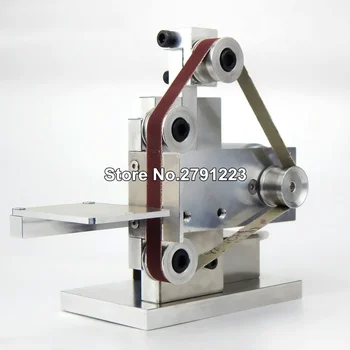 DIY Mini zımpara kayışı tezgahı Tezgah Montaj Taşlama Parlatma Taşlama Makinesi Tampon Elektrikli Açı Değirmeni 175*110*140mm