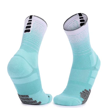 Ayrabo Katı basketbol çorapları Elite Basketbol Kalınlaşmış Yüksek Top Profesyonel spor çorapları kaymaz Orta buzağı Çorap Renkli