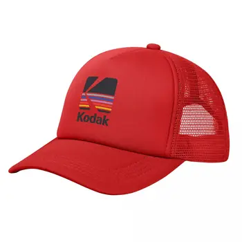 Kodak Fotoğraf Logo Örgü beyzbol şapkası Unisex Hip-Hop güneş şapkaları Şapka Nefes Snapback Kapaklar Yarış Kap Yaz Kamyon Şoförü Kapakları