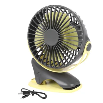 4000mAh Taşınabilir Soğutma Mini Usb Fan 4 Hız 360 Derece Çok Yönlü Rotasyon Şarj Edilebilir Hava Fanı Usb Şarj Masaüstü Klip Fan