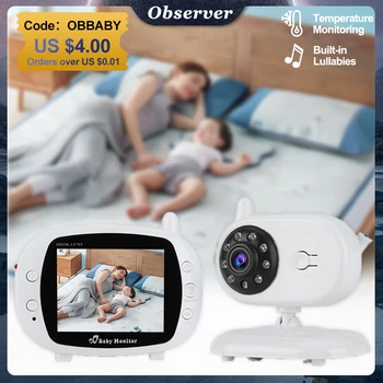 SP850 Kablosuz Video bebek izleme monitörü ile 3.5 İnç LCD Çocuk Bakıcısı 2 Yönlü Ses Anne Çocuk Gece Görüş Gözetim Güvenlik Kamera