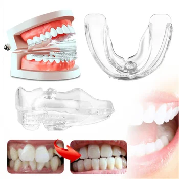 4D ortodontik Parantez Aletleri Diş Parantez Silikon Hizalama Eğitmen Diş Tutucu Bruksizm ağız koruyucusu Diş Düzleştirici