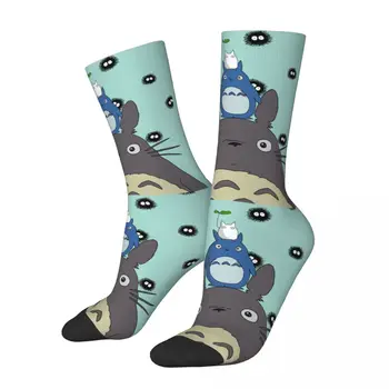Sevimli Komşum Totoro Anime erkek komik çoraplar Baskılı Unisex Yenilik Rahat Çılgın Çorap