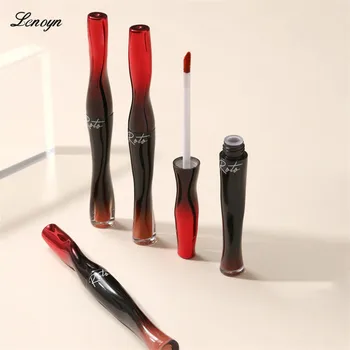 Lenoyn Güzel Düzensiz Dudak Parlatıcısı Seksi Kırmızı Uzun Ömürlü Nemlendirici Sıvı Ruj Lipgloss Dolgun Dudaklar Makyaj Kozmetik