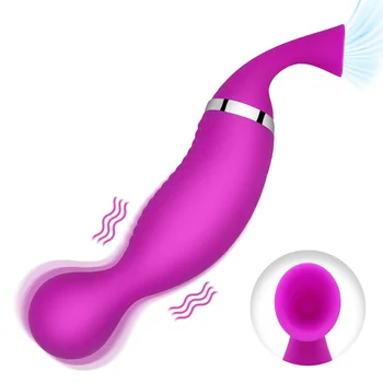 12 Hız Silikon Çift Kafa Güçlü Oral Seks Meme Klitoris Emme g-spot Yapay Penis Vibratör Bayanlara Seks Oyuncakları Erotik Ürünler