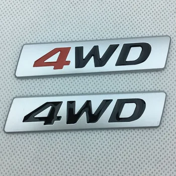 5X 3D Krom Metal Etiket 4WD Amblemi 4X4 Rozet Çıkartması Araba Styling İçin Honda CRV Accord Civic Suzuki Grand Vitara Swift SX4