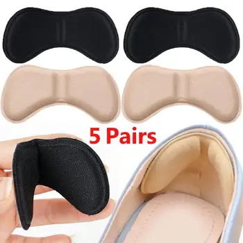 5 Çift Topuk Tabanlık Yama Ağrı kesici aşınma Önleyici Yastık Pedleri Ayak Bakımı Topuk Koruyucu Yapıştırıcı Geri Sticker Ayakkabı Eklemek Astarı